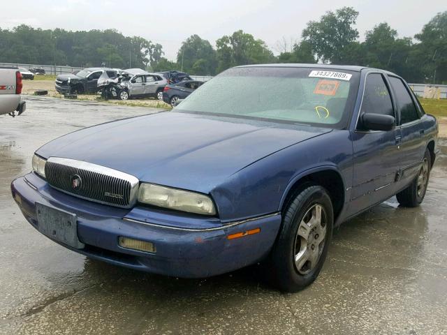 2G4WB52M0S1496230 - 1995 BUICK REGAL CUST BLUE photo 2