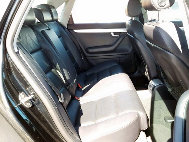 WAUAF78E25A551637 - 2005 AUDI A4 2.0T BLACK photo 6