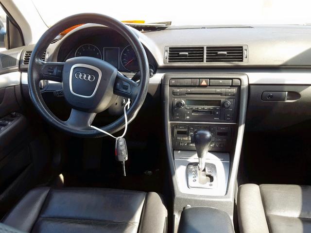 WAUAF78E25A551637 - 2005 AUDI A4 2.0T BLACK photo 9