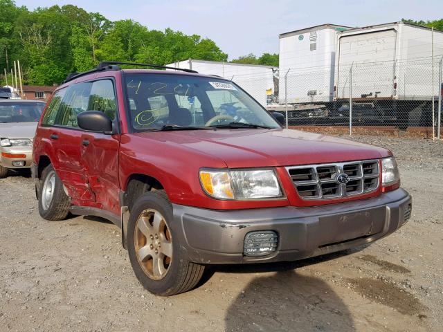 1F1SF6553XH747060 - 1999 SUBARU FORESTER S BURGUNDY photo 1