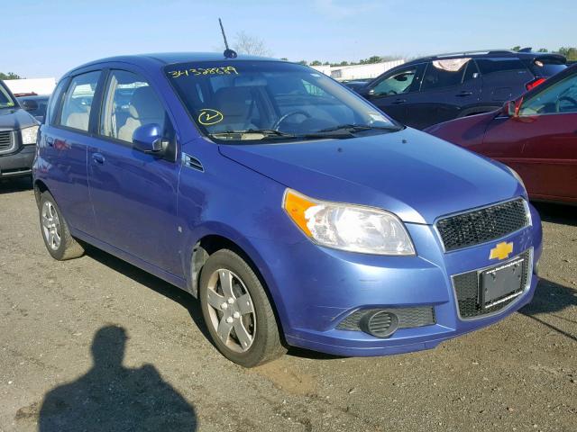 KL1TD66E89B600720 - 2009 CHEVROLET AVEO LS BLUE photo 1