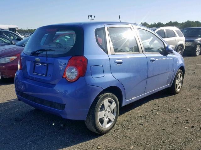 KL1TD66E89B600720 - 2009 CHEVROLET AVEO LS BLUE photo 4