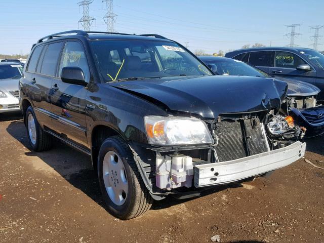 JTEEP21A150123975 - 2005 TOYOTA HIGHLANDER BLACK photo 1