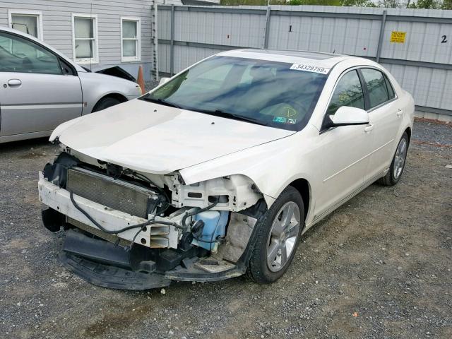 1G1ZD5EB6AF109492 - 2010 CHEVROLET MALIBU 2LT WHITE photo 2