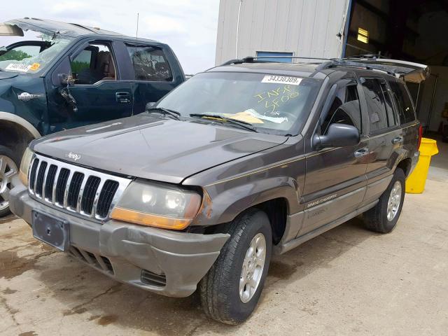 1J4G248S1YC412910 - 2000 JEEP GRAND CHER GRAY photo 2