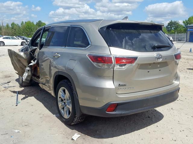 5TDDKRFH5FS224271 - 2015 TOYOTA HIGHLANDER LIMITED  photo 3