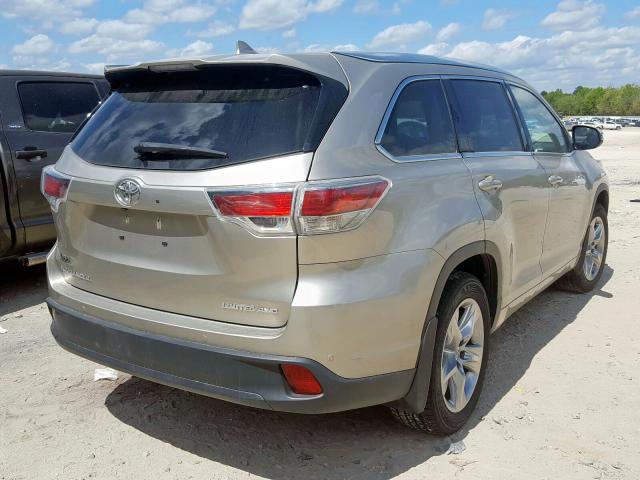 5TDDKRFH5FS224271 - 2015 TOYOTA HIGHLANDER LIMITED  photo 4