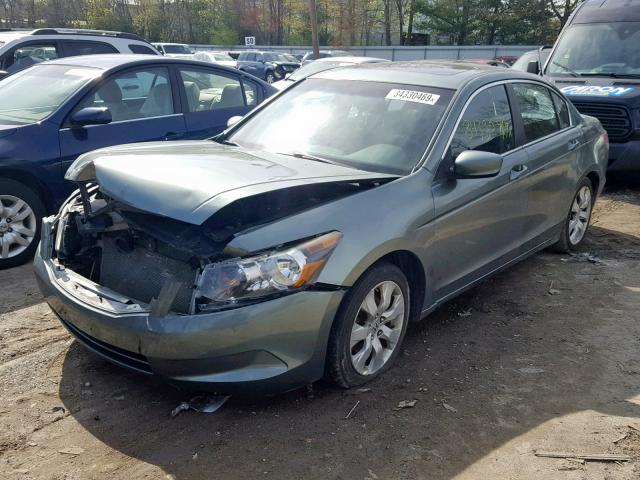 1HGCP26729A108914 - 2009 HONDA ACCORD EX GREEN photo 2