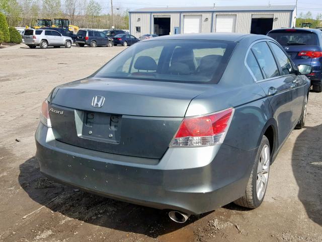 1HGCP26729A108914 - 2009 HONDA ACCORD EX GREEN photo 4