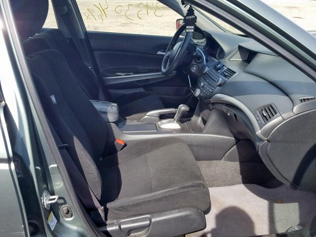 1HGCP26729A108914 - 2009 HONDA ACCORD EX GREEN photo 5