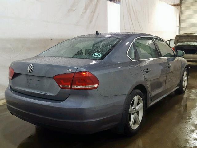 1VWAT7A32FC112039 - 2015 VOLKSWAGEN PASSAT S GRAY photo 4