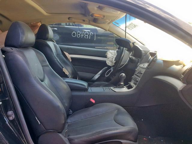 JNKCV64E18M115264 - 2008 INFINITI G37 BASE BLACK photo 5