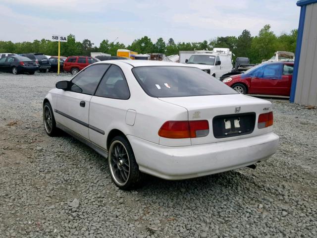 1HGEJ612XTL021836 - 1996 HONDA CIVIC DX WHITE photo 3