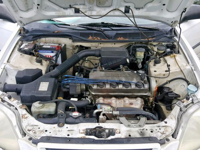 1HGEJ612XTL021836 - 1996 HONDA CIVIC DX WHITE photo 7