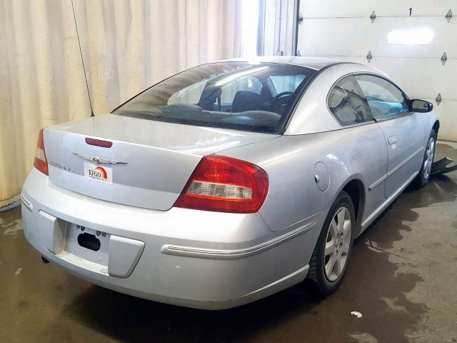 4C3AG42GX4E105786 - 2004 CHRYSLER SEBRING LX SILVER photo 4