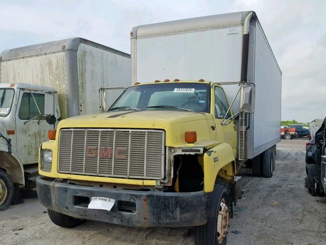 1GDJ7H1J8LJ602435 - 1990 GMC TOPKICK C7 YELLOW photo 2