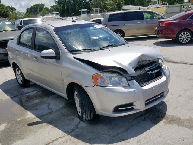 KL1TD56E29B606149 - 2009 CHEVROLET AVEO LS SILVER photo 1