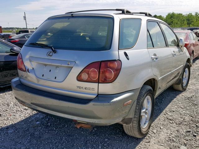 JT6GF10UXY0068766 - 2000 LEXUS RX 300 SILVER photo 4