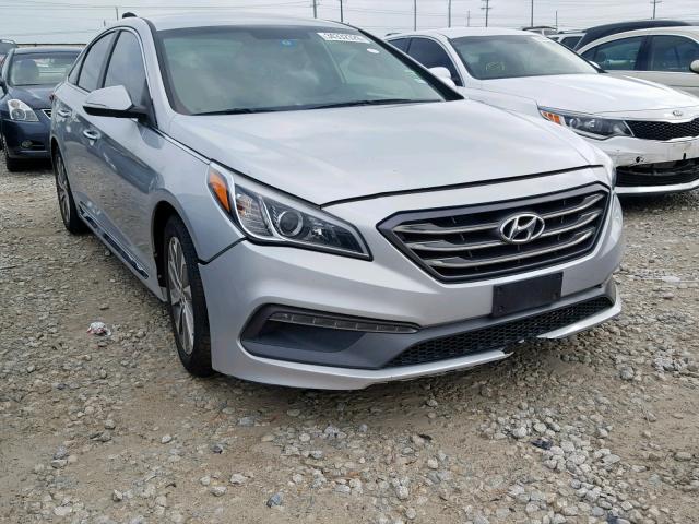 5NPE34AFXFH080281 - 2015 HYUNDAI SONATA SPO SILVER photo 1