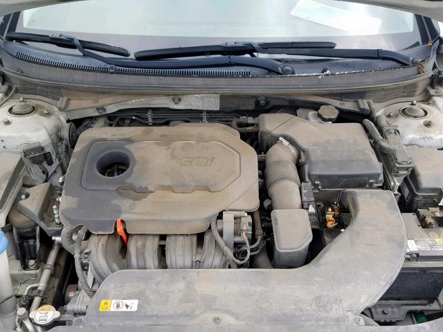 5NPE34AFXFH080281 - 2015 HYUNDAI SONATA SPO SILVER photo 7