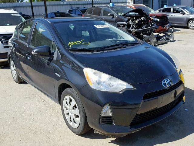 JTDKDTB3XC1522364 - 2012 TOYOTA PRIUS C BLACK photo 1