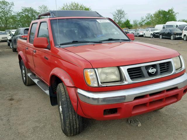 1N6ED27Y3YC409506 - 2000 NISSAN FRONTIER C RED photo 1