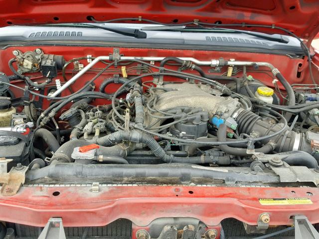 1N6ED27Y3YC409506 - 2000 NISSAN FRONTIER C RED photo 7