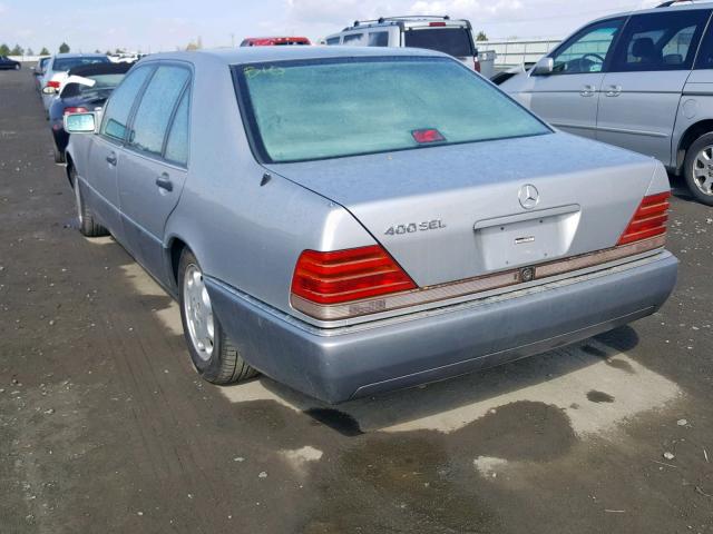 WDBGA43E8PA140262 - 1993 MERCEDES-BENZ 400 SEL SILVER photo 3