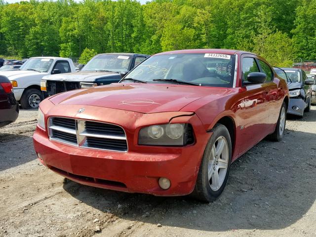 2B3KA33V89H611855 - 2009 DODGE CHARGER SX BURGUNDY photo 2