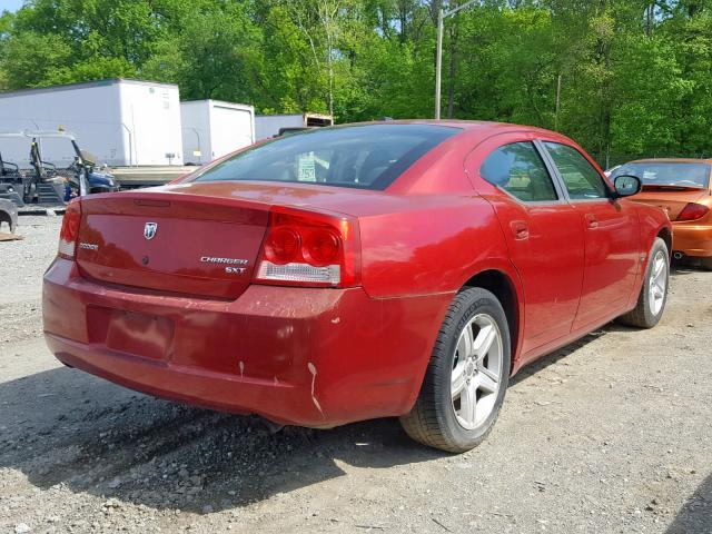 2B3KA33V89H611855 - 2009 DODGE CHARGER SX BURGUNDY photo 4