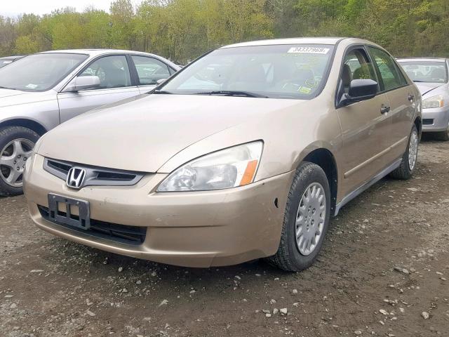 1HGCM56145A103634 - 2005 HONDA ACCORD DX GOLD photo 2