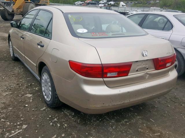 1HGCM56145A103634 - 2005 HONDA ACCORD DX GOLD photo 3