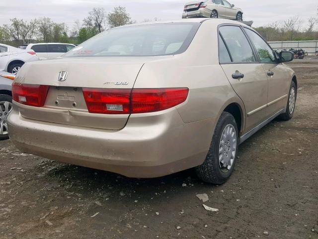 1HGCM56145A103634 - 2005 HONDA ACCORD DX GOLD photo 4