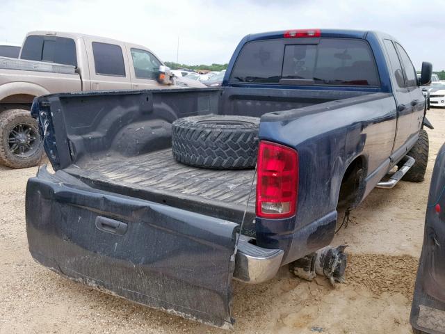 3D7KS28C05G850782 - 2005 DODGE RAM 2500 S BLUE photo 4