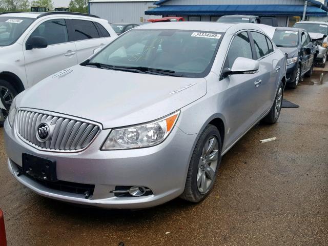 1G4GC5EG2AF288977 - 2010 BUICK LACROSSE C SILVER photo 2