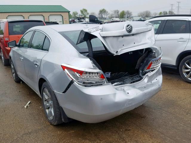 1G4GC5EG2AF288977 - 2010 BUICK LACROSSE C SILVER photo 3