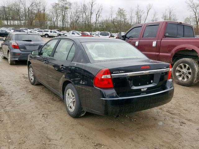 1G1ZS51F46F220144 - 2006 CHEVROLET MALIBU LS BLACK photo 3