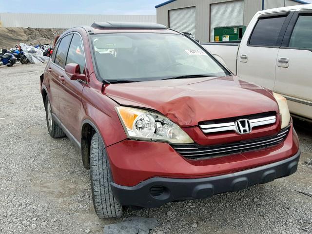 JHLRE38717C057041 - 2007 HONDA CR-V EXL BURGUNDY photo 1