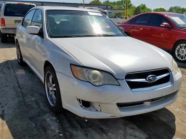 4S3BL616797231584 - 2009 SUBARU LEGACY 2.5 WHITE photo 1