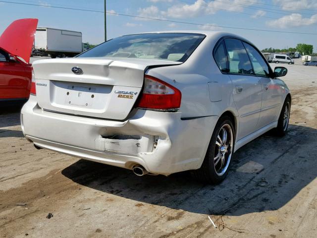 4S3BL616797231584 - 2009 SUBARU LEGACY 2.5 WHITE photo 4