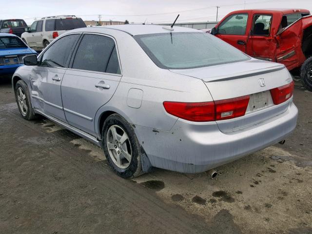 JHMCN36495C007155 - 2005 HONDA ACCORD HYB SILVER photo 3