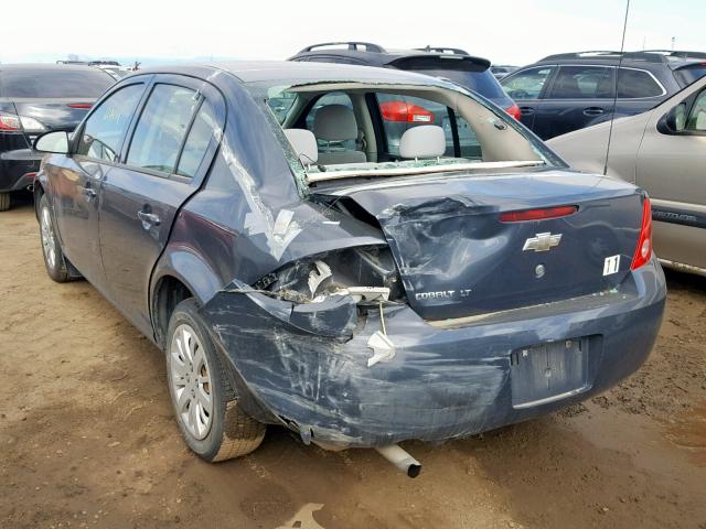 1G1AT58H797165835 - 2009 CHEVROLET COBALT LT GRAY photo 3