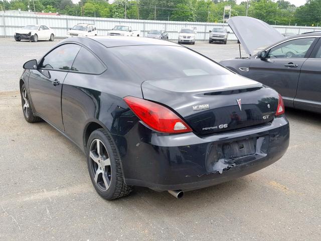 1G2ZH18N674243373 - 2007 PONTIAC G6 GT BLACK photo 3