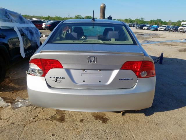 JHMFA36278S000528 - 2008 HONDA CIVIC HYBRID  photo 10