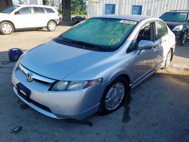 JHMFA36278S000528 - 2008 HONDA CIVIC HYBRID  photo 2