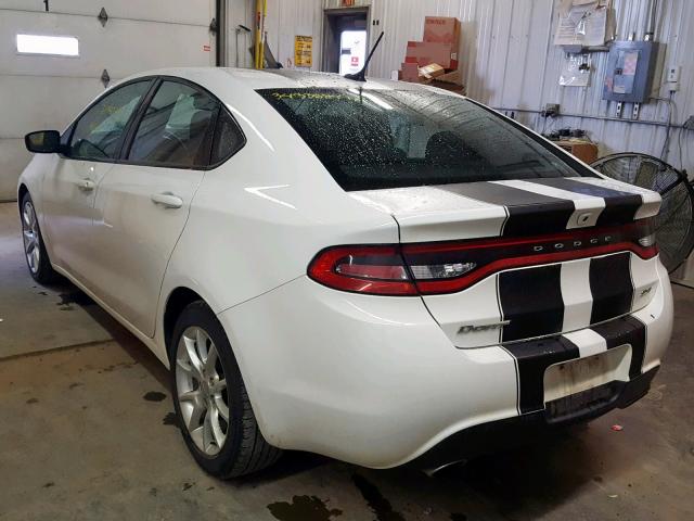 1C3CDFBA6DD288071 - 2013 DODGE DART SXT WHITE photo 3