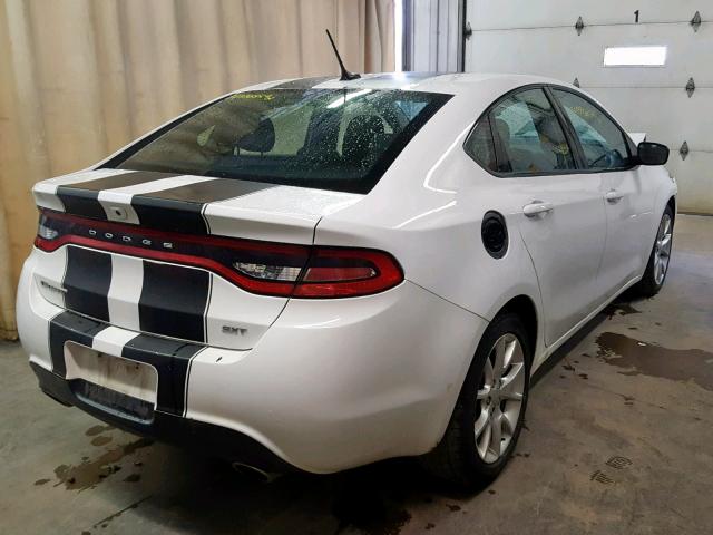 1C3CDFBA6DD288071 - 2013 DODGE DART SXT WHITE photo 4