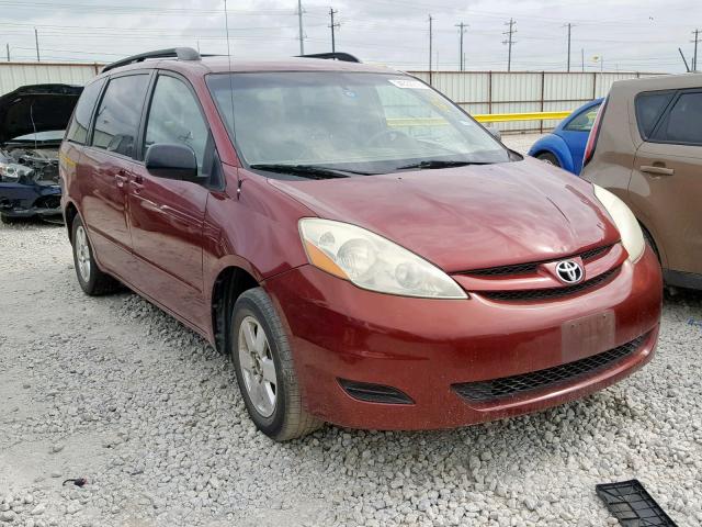 5TDZA23CX6S509444 - 2006 TOYOTA SIENNA CE RED photo 1