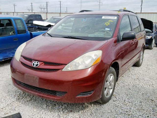 5TDZA23CX6S509444 - 2006 TOYOTA SIENNA CE RED photo 2