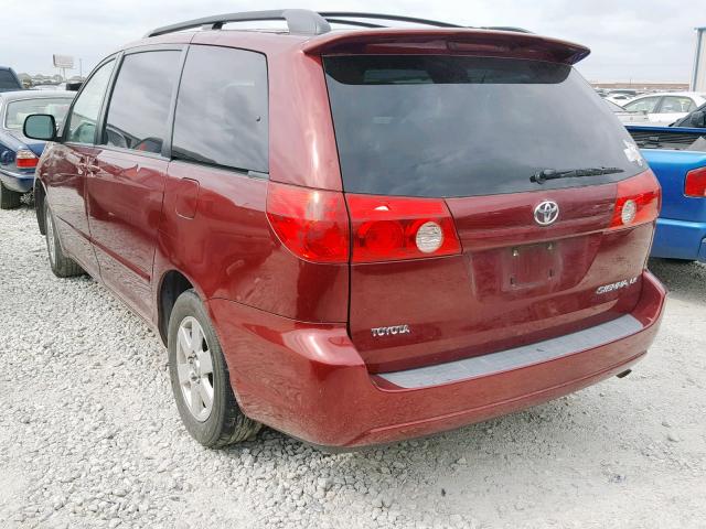 5TDZA23CX6S509444 - 2006 TOYOTA SIENNA CE RED photo 3